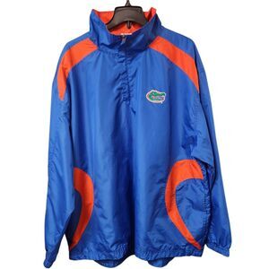 NCAA By KA Inc Vintage Mens LS Florida Gators 1/4 Zip Windbreaker Pullover XL